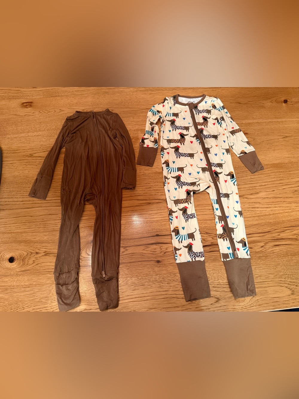 PatPat Pajamas Viscose from Bamboo Footless Zip Bodysuits 18-24mo